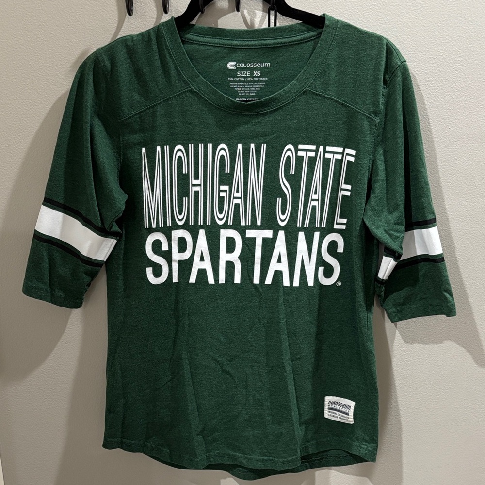 Colosseum Green Michigan State Spartans Tee